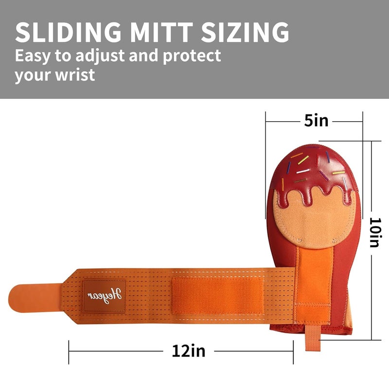 Heyear Baseball Sliding mitt, Sliding Mitt for Youth, Baseball Softball Glove for Hand Protection, Breathable and Durable, Adjustable Elastic Wrist Strap, Ambidextrous Design - Image 2